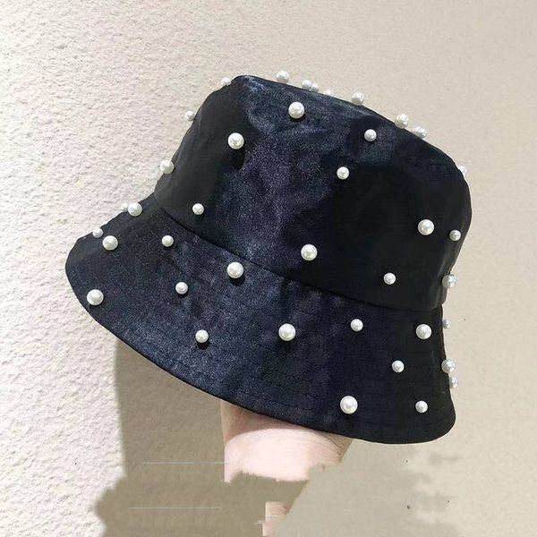 

chic minority pearl mercerized versatile fisherman's hat women's youth thin sunscreen basin, Yellow