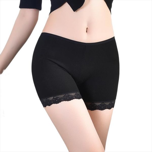 

soft and comfortable cotton material womens leggings safety pants panties plus big size high waist ladies underwear yalabovso, Black