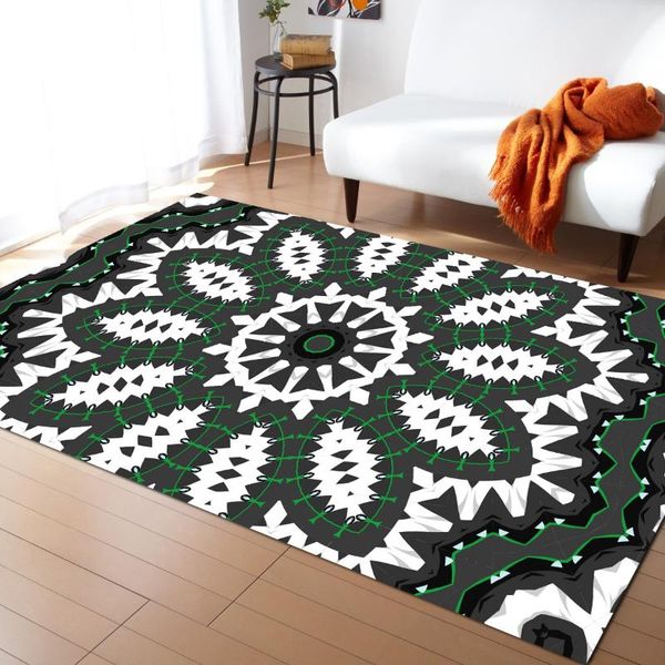 

printing and dyeing pattern geometric home decoration large carpet bedroom kitchen anti-fouling anti-gray floor mat carpets