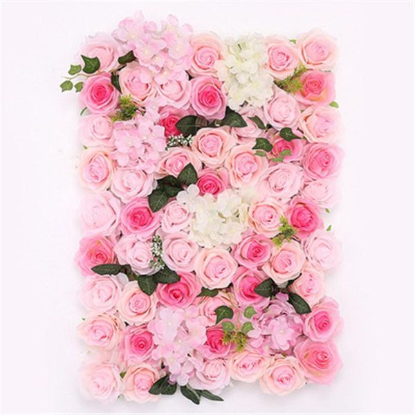 

decorative flowers & wreaths rose hydrangea artificial flower wall panel decor backdrop wedding party event birthday shop scene layout custo