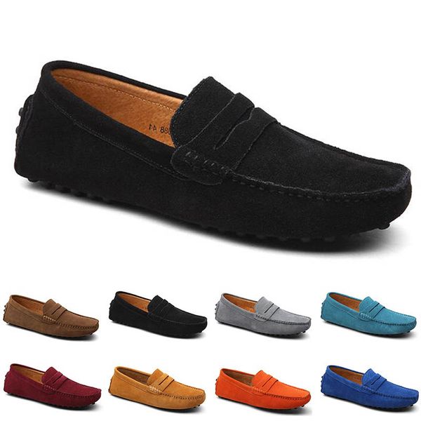 

trend doudou men's casual driving shoes soft sole popular footwear all-match lazy orange army green coffee camel dlive pewter breathabl, Black