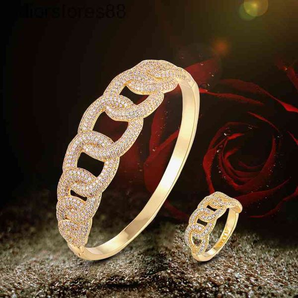 

bangles bracelet micro inlaid zircon ring chain jewelry trend women's, Black