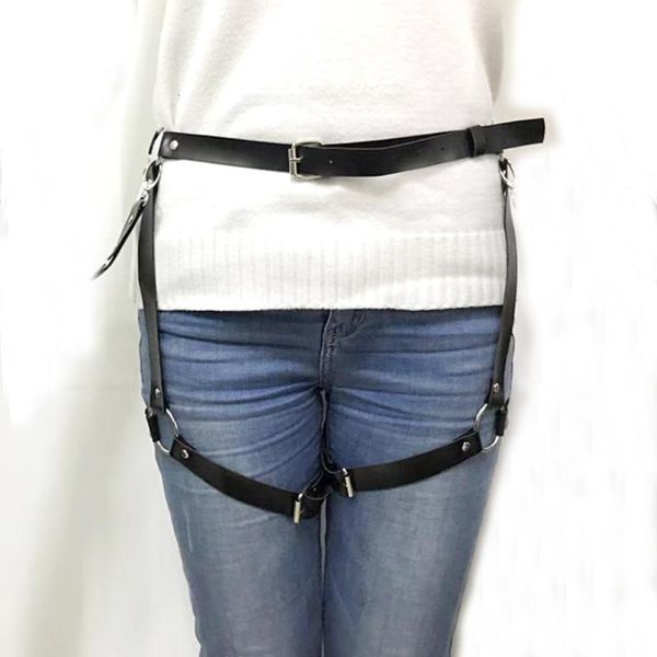 

belts body bondage cage punk sculpting harness waistband straps women vintage adjustable leather bowknot fashion belt luxury, Black;brown