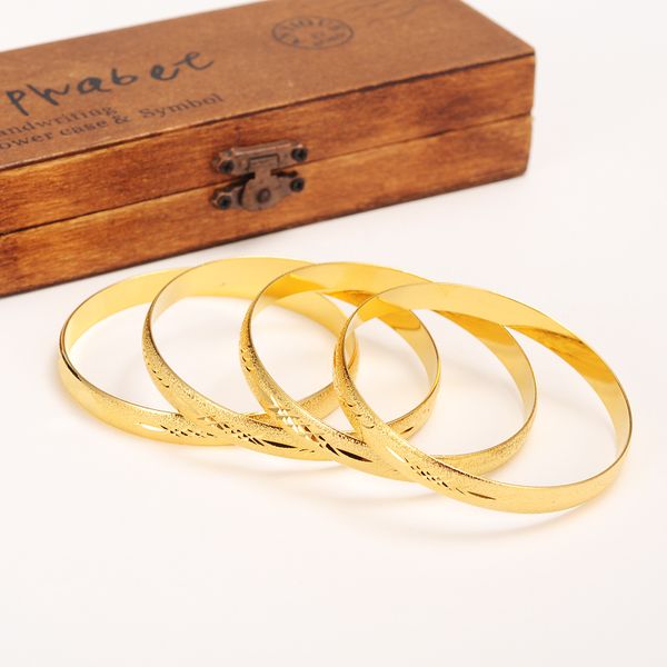 

4pcs gold dubai iindia africa bangle for women bracelet jewelry arab accessories gifts men bracelet weddingbridal, Black