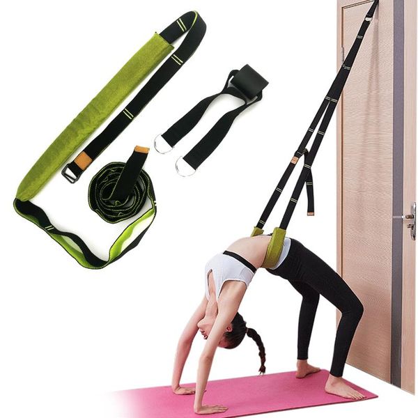 

350cm stretching band adjustable training belt yoga belts back bend strap assist for home fitness exercise body building resistance bands