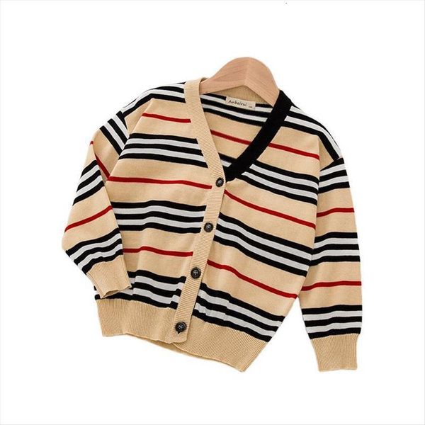 

kids winter clothes thin cardigan knitted striped boys sweaters coat 1 7 years, Blue