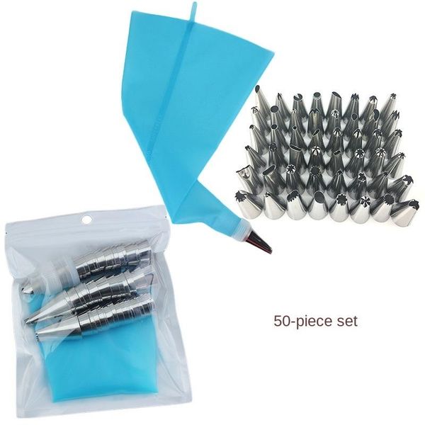 

baking & pastry tools 26pcs/set silicone kitchen accessories icing piping cream bag 6 stainless steel nozzle set cake decorating tips