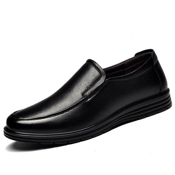 

dress shoes male casual shoes, light shoes and comfortable work for men, legitimate leather loafers mkq1, Black