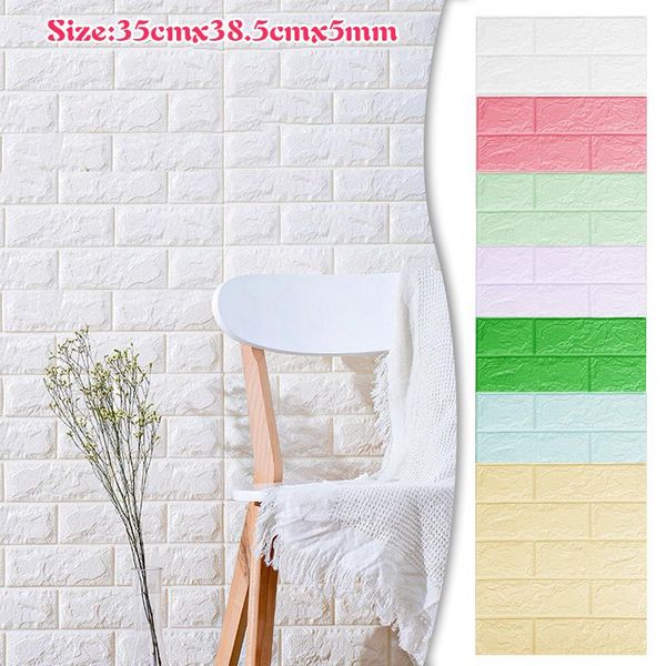 

wall stickers 1pc 3d brick sticker waterproof self adhesive foam wallpaper living room bedroom kitchen tv backdrop decoration