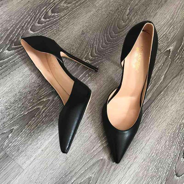 

po fashion real women shoes lady black matt leather point toe stiletto heels boots bride wedding party pumps