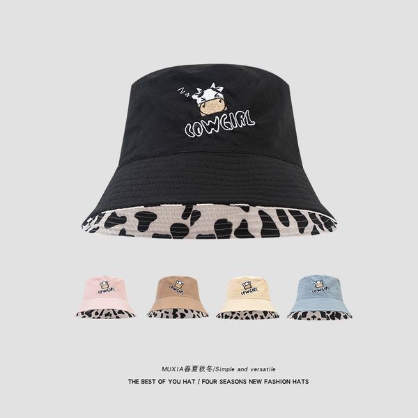 

double sided fisherman's hat women's summer net red sun hat men's fashion versatile big headband sunscreen face