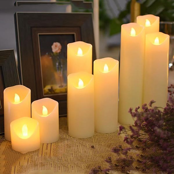 

led light candle home decorations flameless battery night table ornaments lamp for weding birthday party supplies candles