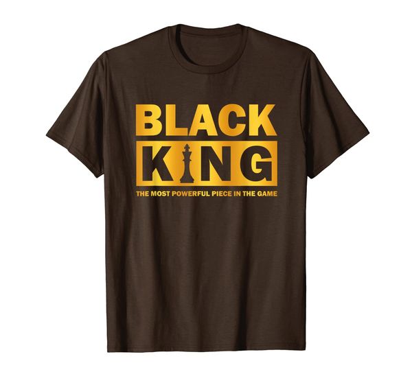 

the most powerful piece in the game black king t-shirt, White;black