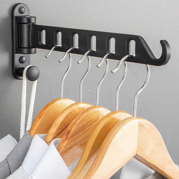 

hangers & racks black metal folding clothes perforated drying hanger for home h
