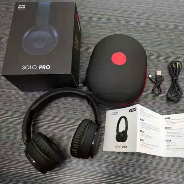 

2021 solo pro wireless headphones bluetooth headphones headset deep bass earphone with retail box support pop up window