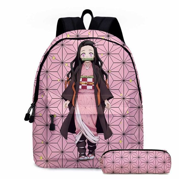 

2020 new model will be delivered on the same day: demon slayer ghost blade schoolgirl schoolbag animation backpack