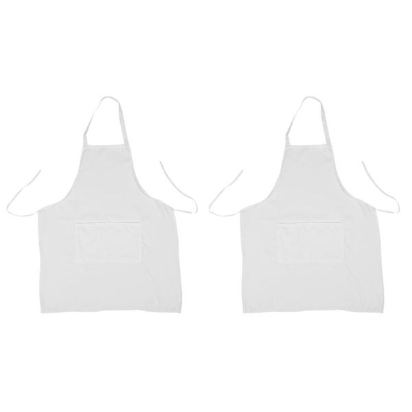 

aprons 2x 73 x 58 cm apron cook kitchen house restaurant (white)