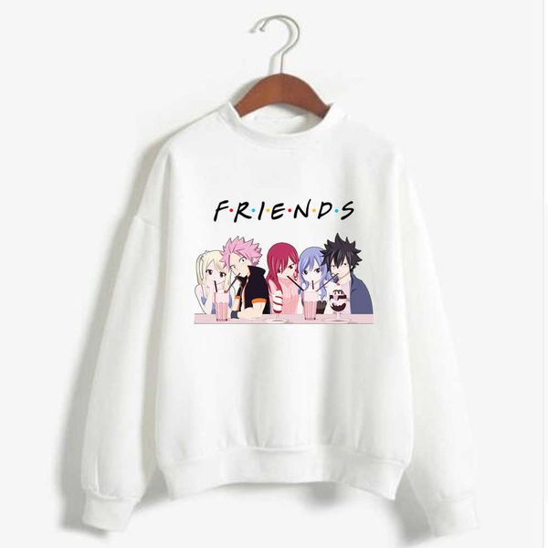Hoodie Sweatshirt Fairy Tail Natsu Lucy Grau Elza Print Cosplay Kostüm Anime Damen/Herren Top Y0816