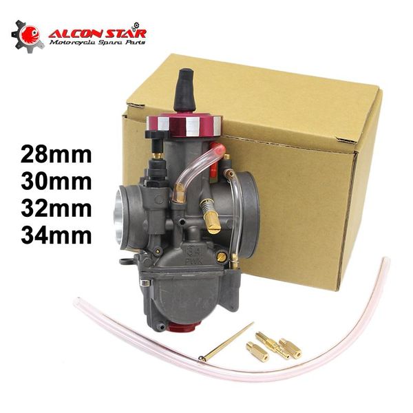 

alconstar-motorcycle 28 30 32 34mm pwk carburetor carb with power jet universal used 4t engine 100 200 300cc off road racing motorcycle fuel