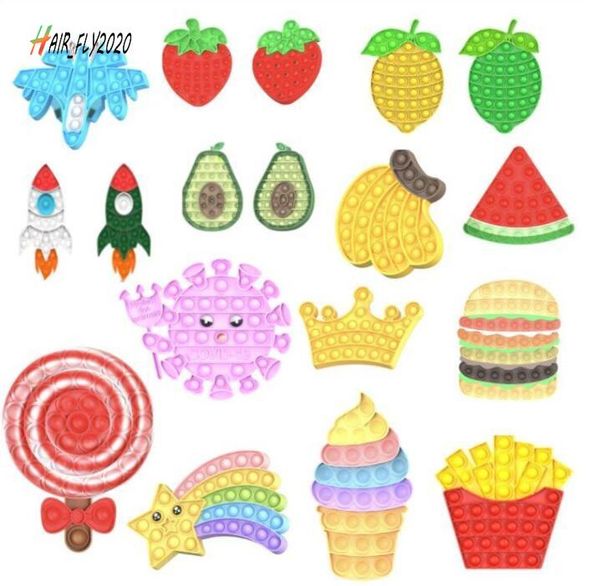 

push bubble sensory fidget toy autism squishy stress reliever toys kid unicorn pop it fidget toys dhl 3-7 shipping hj03