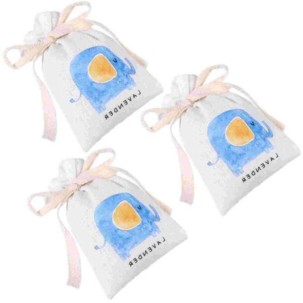 

gift wrap 3pcs linen sachet natural deodorant flower bag repellent freshener