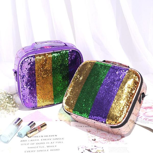 

storage bags wholesale cosmetic bag portable shoulder female pu travel toiletries organizer for cosmetics makeup