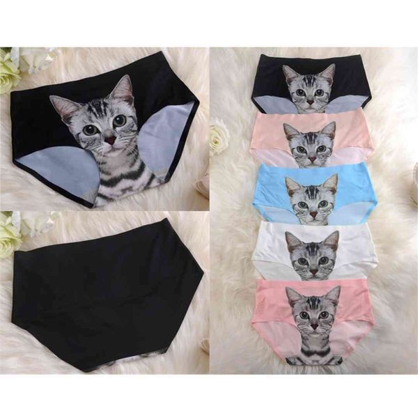

women's underwear with cute kitten cat kitty preven bottom-baring private safe pants one site fit xs s  f130 30pcs, Black;pink
