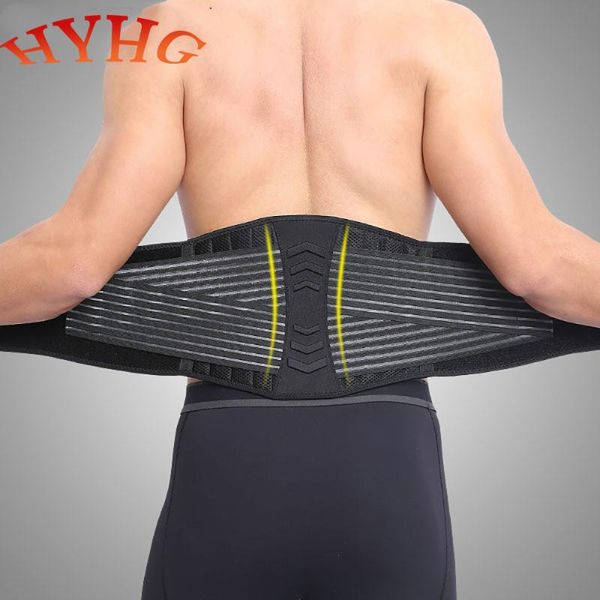 

sports fitness waist support pressure lifting squat belt breathable protection fixed spring protector slimming, Black;gray