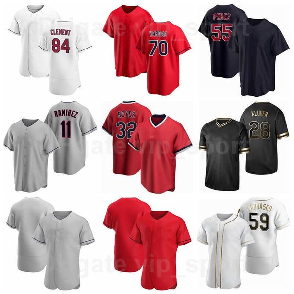 

baseball 70 carlos vargas jersey 91 owen miller 13 billy hamilton 0 andres gimenez 28 ben gamel 55 roberto perez man woman youth, Black