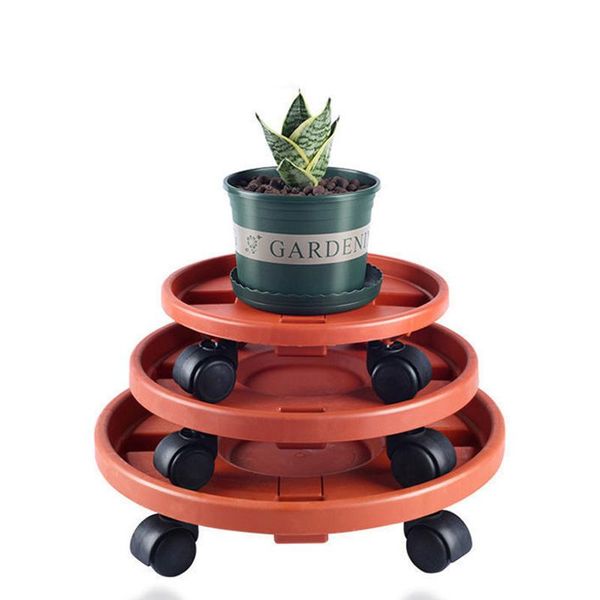 

movable heavy duty universal wheel potted rack garden decoration accessories for indoor outdoor balcony garten dekoration planters & pots