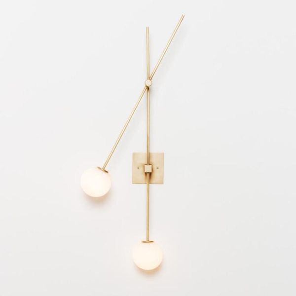 

wall lamps minimalism post modern led light lamp black golden iron glass ball global big sconce for foyer bedroom