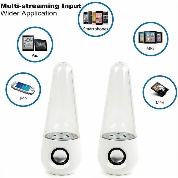 

pair of bluetooth version creative water dance speaker sun combination speakers
