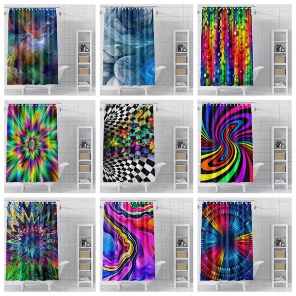 

shower curtains colorful 3d printed waterproof bathroom curtain polyester bath home decor