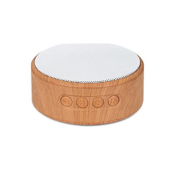 

wireless bluetooth speaker mini card subwoofer wood grain computer portable black white gift 5-hr play* speakers