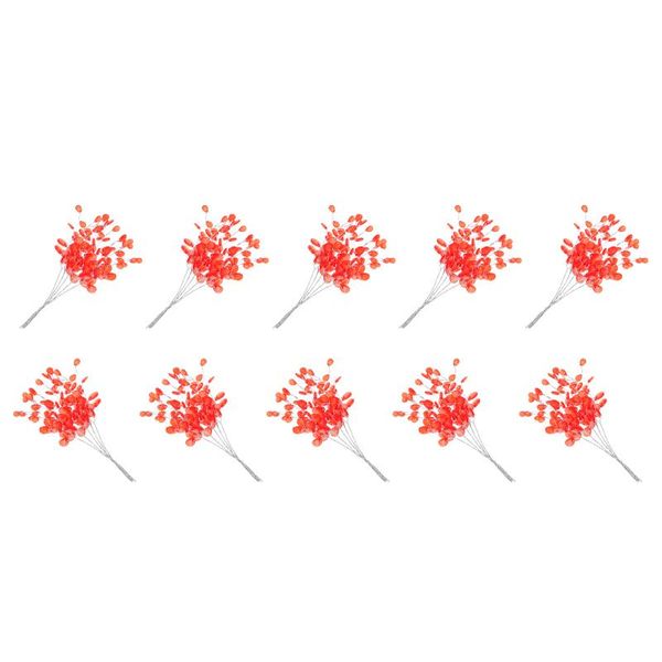 

decorative flowers & wreaths 50pcs christmas diy accessories fake water drop ornaments home party decors