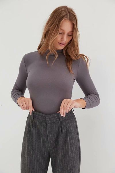 

women's tanks & camis women solid long sleeve tee round neck casual sport summer autumn t shirt, White