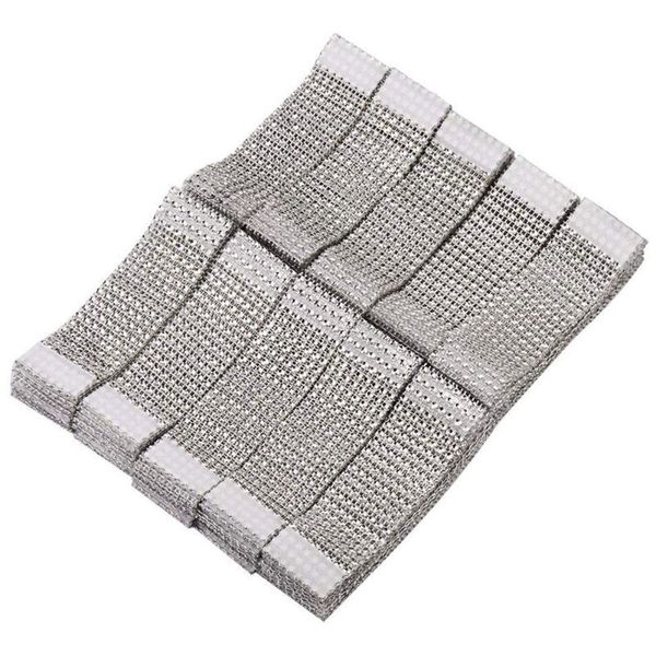 

napkin rings rhinestone adornment for wedding party (100 pcs, silver) weddings holder