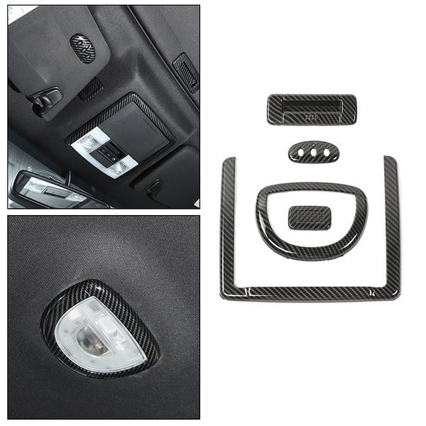 Telhado ABS Leia a luz do quadro do quadro da clarabóia do quadro da clarabóia para ford f150 2009-2014 fibra de carbono 5pcs