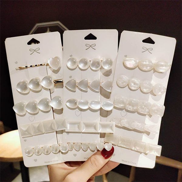 

girls hair accessories teenage kids hairclips bb clip barrettes clips childrens love crystal flower hairclip fashion b7399, Slivery;white