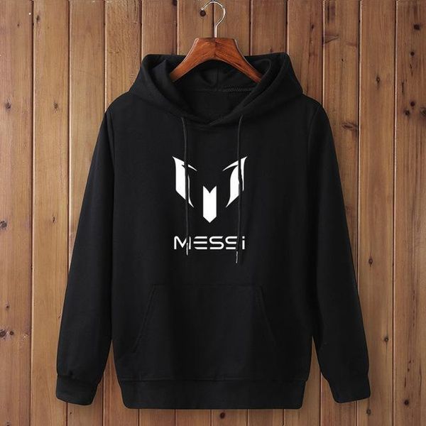 

men's hoodies & sweatshirts fashion messi sweatshirt clothes men autumn winter hip hop hooded, Black