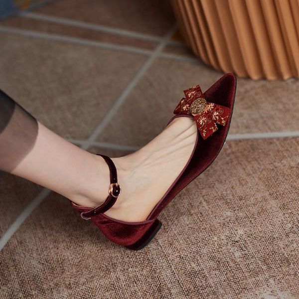 

women sandals flannel bow 22-24.5cm retro feminine flat hollow shoes summer sandalias mujer 2021, Black