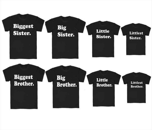 

mix and match sibling shirt biggest big little littlest brother sister t shirst toddler matching shirts family tee, Blue