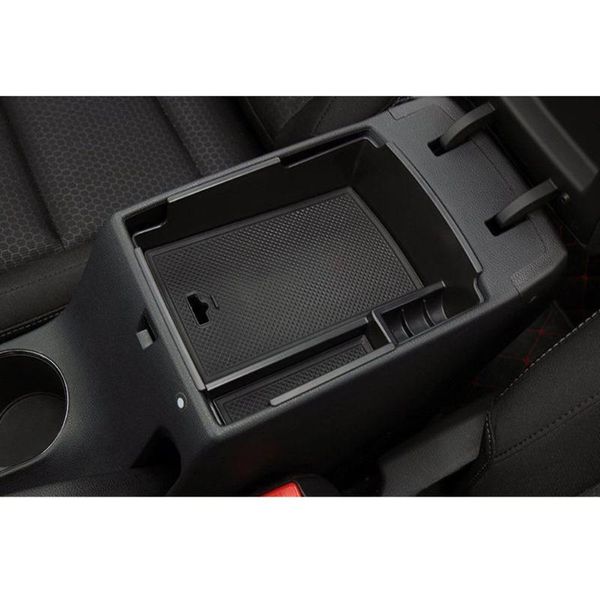 

car organizer abs plastics storage box armrest center console secondary tray
