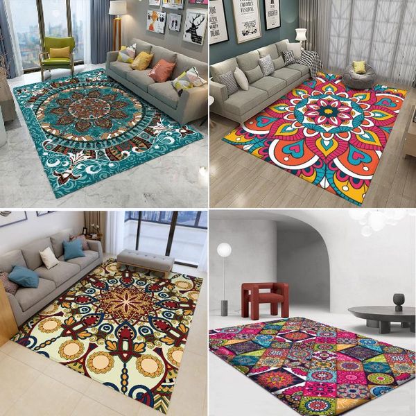 

carpets nordic mandala bohemia rug living room large area for bed bedroom rugs