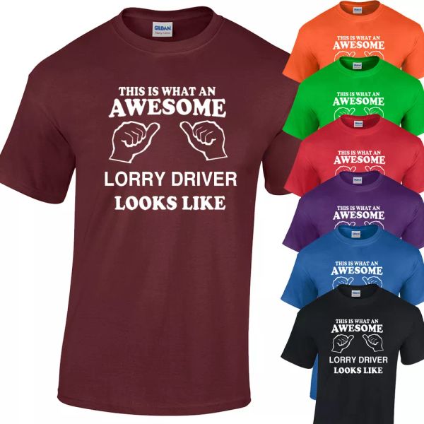 

excellent trucker tshirt funny men truck trucker gift, White;black