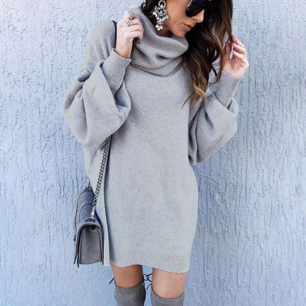 

women's sweaters women solid turtleneck knitted sweater warm long latern sleeve casual autumn winter pullover jumper, White;black