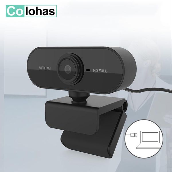 

webcams hd 1080p webcam mini computer pc webcamera with microphone rotatable cameras for live broadcast video calling work skype