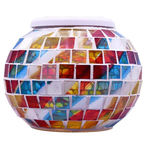 

lawn lamps polar powered glass mosaic garden light solar night table lamp for decor