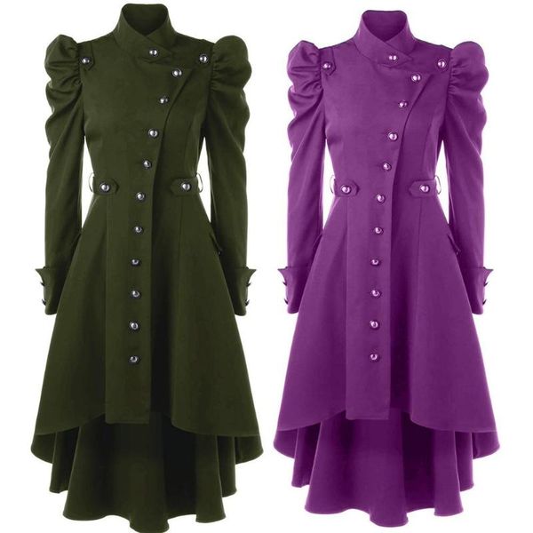 

casual dresses 2021 women solid color stand collar ruffled long sleeve midi dress women's clothing, Black;gray