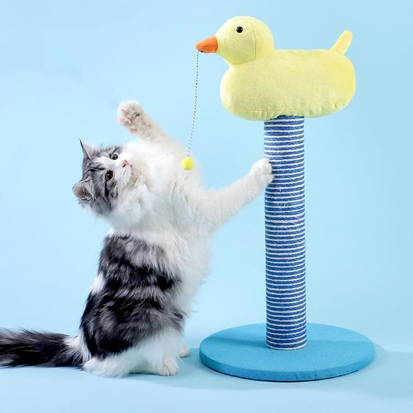 

cat toys pet toy tree climbing tower animal shape with ball scratcher posts interactive